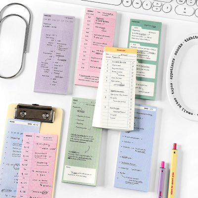 Latest Design Memo Pad Cute Student Desk Time Agenda Organizer Pad Stationery Notepad