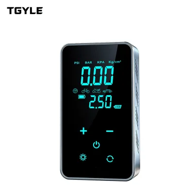 Touch 45W 150 PSI Portable Electric Air Pump Compressor ABS Tire Pressure Monitor Emergency Light Cordless Recharge USB-C