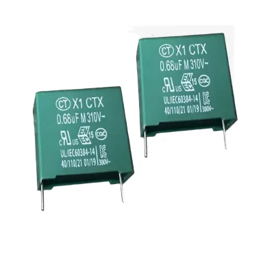 X2 2.2uF 330VAC Interference Suppression Capacitor Metallized Polypropylene Film 225K Suppression Hole MPX MKP Film Capacitors