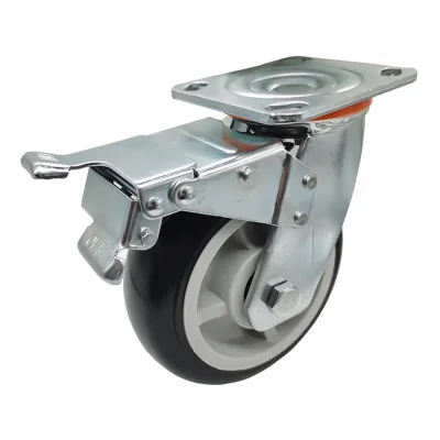 Factory Direct China Heavy-Duty Furniture Black Polyurethane Pu Casters With Smooth and Effortless Glide