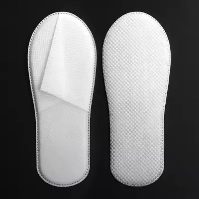 Manufacturers White Disposable One Time Use Non Woven Slippers for Hotel
