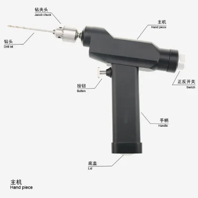 Orthopedic Surgical Instruments Power Tools Trauma Bone Cannulate Drill Aluminum Alloy Stainless Steel Autoclavable 150W 0-1200