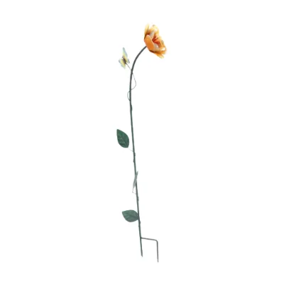 Outdoor Wholesale Custom Color Flower Flag Rectangle Tin Coated Plant Stakes Tomato Stakes Beans Plant Support Garden Stake