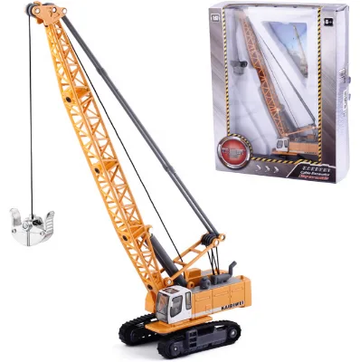 1:87  Cable Excavator Alloy Car Models Children's Toy Alloy Car Die Cast Model