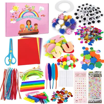 Kids DIY School Craft Project Kits Paper Arts and Crafts Supplies Perfect Gifts for Girls and Boys