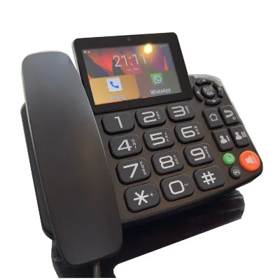 Ultimate Home & Office Communication Tool 4G LTE-Compatible Android Smart Fixed Touch Screen Video Phone with WiFi Recording
