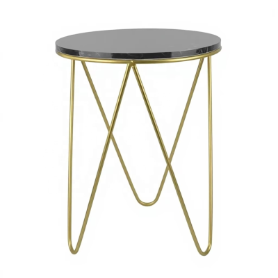 Golden Metal Side Table
