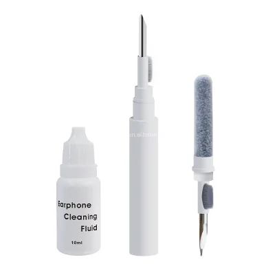 Wholesale Earphone Maintenance Kit 3-in-1 with Liquid Cleaner and Brush Colorful Package