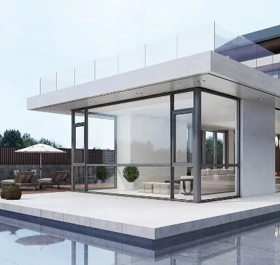 Double-Glazed Tilt Turn Aluminium Window Manufactured Stainless Steel Netting Horizontal Opening