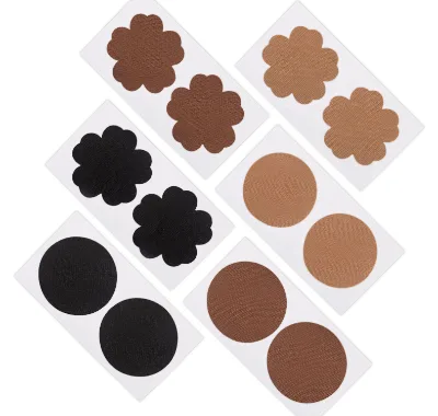 Medical Grade Silicone Reusable Nipple Cover Breathable Invisible Flower Shape Nipple Cover