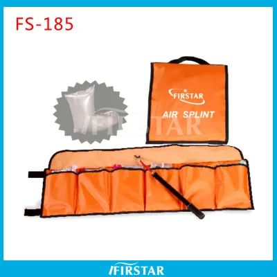 Factory Supply Air Splint Set 6 Pneumatic Inflatable Splints Emergency Limb Fixation Splint With Inflation Pump