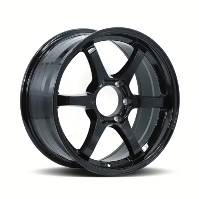 Hot Sale 18 Inch Six Spoke Gloss Black Offroad Wheels Alloy Rims