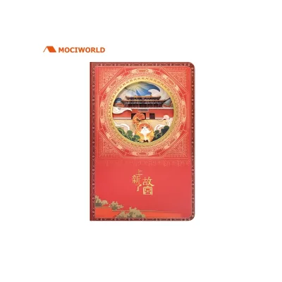 Architectural Art 3D Stereoscopic A5 Notebook Unique Promotional Hollow Design with Paper Cover for Souvenir Gifts