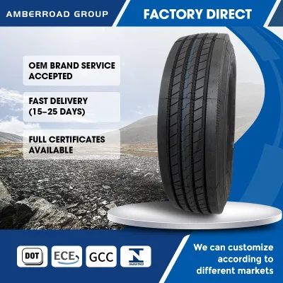 Steel Truck Tires 315/80R22.5 Drive Axle Mud Snow Tread Open Groove Stone Reject Durable Fleet Tire
