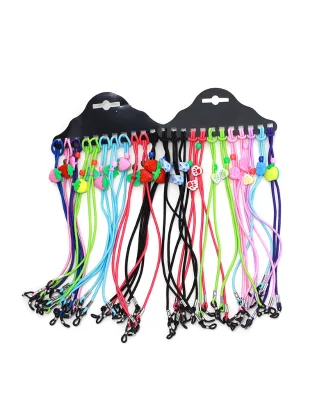 Cartoon Detachable Elastic Eyewear Cord Rope Eyeglasses Accessories Girls Flower Kids Anti Slip Adjustable Glasses Strap
