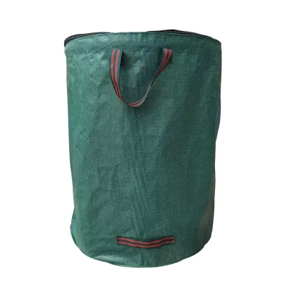 Factory Direct Sale of Large-Capacity Foldable PP Waterproof Woven Plastic Bags for Supplying Leafy Plant Waste