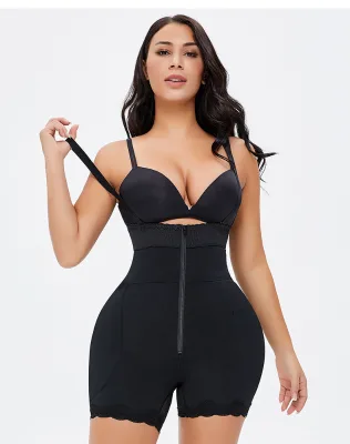 High Waisted Body Shaper Shorts Shapewear for Women Tummy Control Thigh Slimming Butt Lifter Padded LaceTechnology