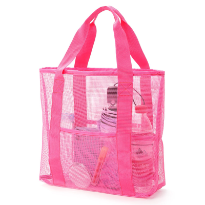 Waterproof Casual Travel Swimming Women Summer Mesh Tote Beach Handbag