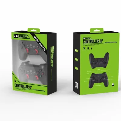 Factory Direct Supply of Two Wireless 2.4G Mando Game Manette No Vibration 2.4G Wireless Game Controllers for PC