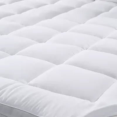 Queen Size Quilted Mattress Topper Soft Firm Breathable Down for Home & Hospital Cooling Bed Mat for Back Pain Sleep Comfort