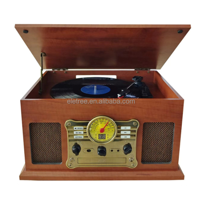 Antique Old Digital Phonograph Cassette Cd Player Gramophone Radio
