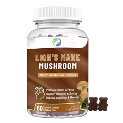 Super Mushroom Daily Supplements Organic Lions Mane Mushroom Gummy Lions Mane Gummies
