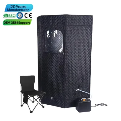 4L 1-2 Person Portable Sauna Foldable Steam Sauna Tent Home Use Indoor Personal Spa