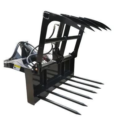Factory Wheel Loader Attachment Grass Fork for Farm Down Clamp Attachment