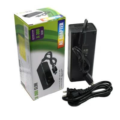 For AC Adapter Power Supply for Microsoft XBOXS 360 S Slim Console US/UK Plug Made of Plastic 100~240V