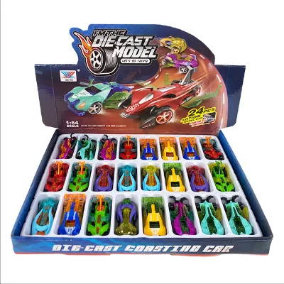 New Design Cartoon Plastic Car Model Mini Soft Shell Pull Back Car Multi Styles Toy Car for Kids Toy