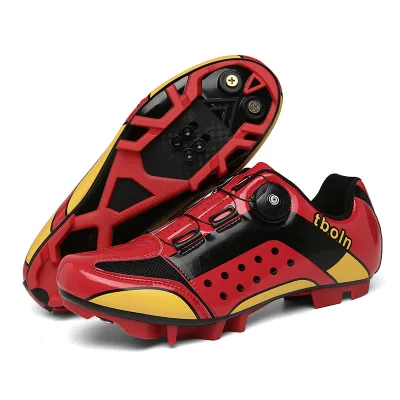 Unisex Indoor Cycling Shoes with Triple Hook-Loop Closure Ventilated Design for Peloton & Gym Training