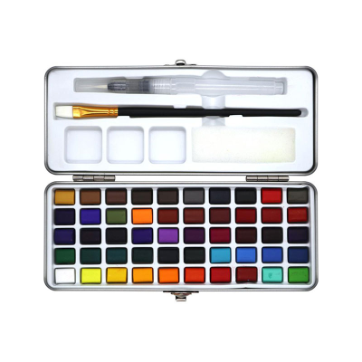 New Trend 50 Colors Solid Watercolor Paint for Professional Artist Painting