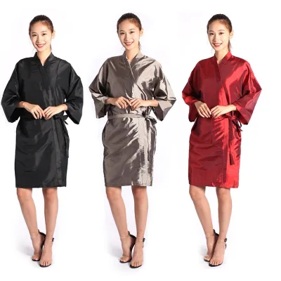 Water-repellent Anti Static Custom Logo Salon Kimono Beauty Salon Hairdressing Kimono
