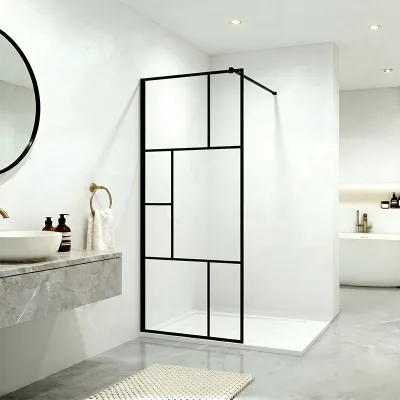 Heavy Duty Shower Screen and Reliable Hardware Kit Providing Strong Support Stable Connection Partition