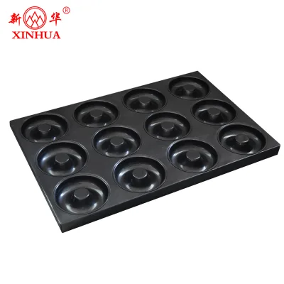 Aluminum Steel Material Donut Cake Baking Tray Imported Non Stick Coating Factory Hot Selling Oven Safety