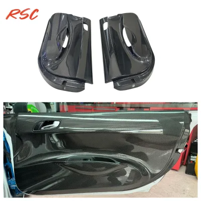 Dry Carbon Fiber Inner Door Panel Replacement for Audi R8 Type42 2006-2015 Coupe Interior Door Card