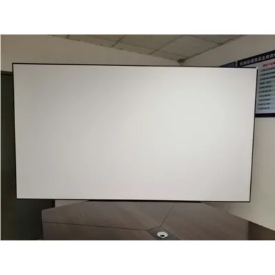 Ultra Thin Bezel PET Crystal Rejecting Ambient Light, Ultra-short-focus Wall Hanging Narrow Frame,movable UST Projection Screen