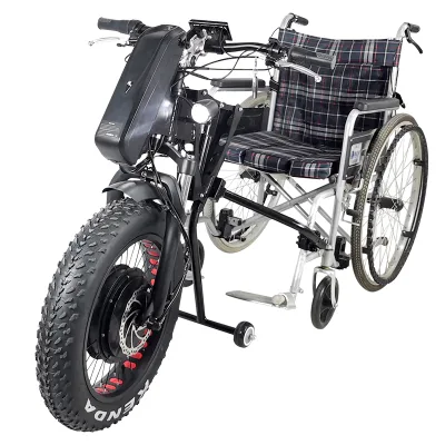 48v 1200W Geared Wheelchair Conversion Kit Handbike Electric Wheelchair Attachment Handcycle Handcycle Wheelchair Attachment