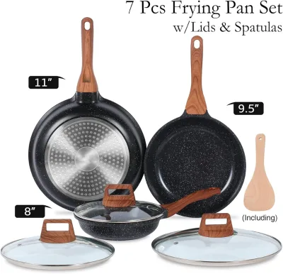 Die Casting Aluminium Granite Eco-Friendly Cookware Set Home Kitchen non-stick frying pans 20-24-28cm