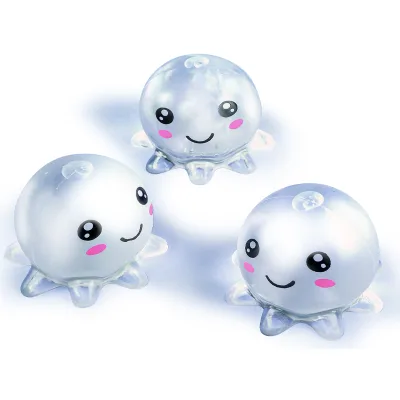 2023 New Arrival Toy Transparent Octopus Sea Animal Novelty Gag Toys Maltose Stuffed Squeeze Toys Kids