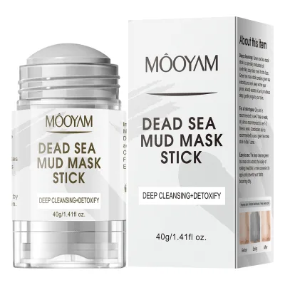 Dead Sea Charcoal Mud Mask Stick Clay Solid Cleansing Mask Wholesale of Facial Masks for Application