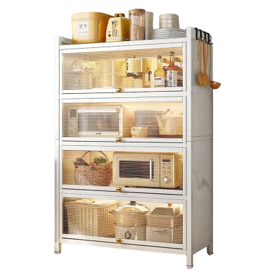 Patented New Design Bestseller Multi-Tier Dustproof Storage Cabinet Household Small Kitchen Appliance Organizer Cabinet
