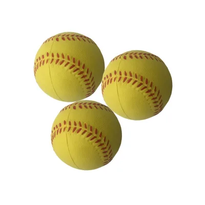 High Density PU Foam Baseball Soft Practice Cricket Ball Squeeze Baseball Anti Stress Ball in Polyurethane for Kids