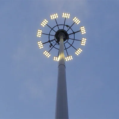 Hot Sale IP65 Iron Street LED High Mast Pole Lamp with 5-Year Warranty