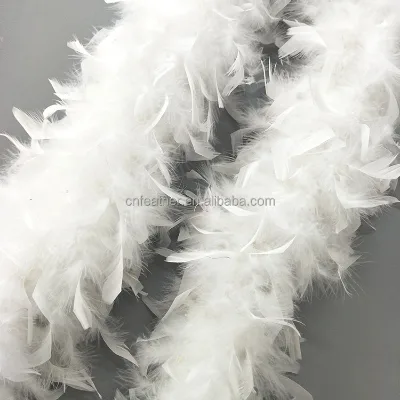 Wholesale Bulk White Chandelle Turkey Feather Boa Thick Pink for Craft Costume Dance Party Halloween Scarf Garland Decor