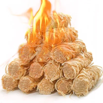 Eco-Friendly Hardwood Wax Fire Starter with 6-8 Min Burn Time Dustproof & Easily Cleaned for Outdoor Kitchen Grill BBQ Campfires