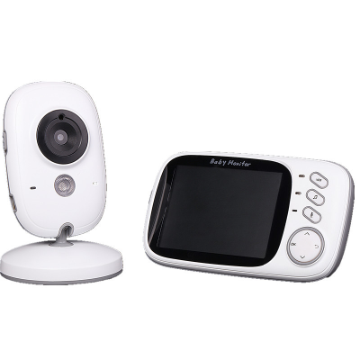 3.2 Inch Wireless Video Color Baby Monitor High Resolution Baby Nanny Security Camera Night Vision Temperature Monitoring