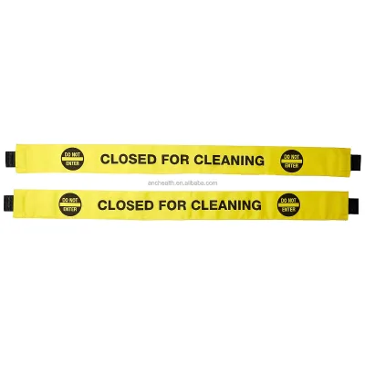 Restroom Closed for Cleaning Sign 2 Pack with Do Not Enter and Magnetic Ends Restroom Signs Bright Yellow