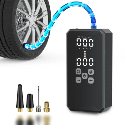 Portable 8000mAh Battery Operated Electric Smart air Compressor Pump for Tire All Sports Balls