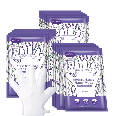 Lavender Hand Mask Moisturizing Hydrating Nourishing Rejuvenating One-time Use Hand Mask Glove Mask Beauty Salon Use